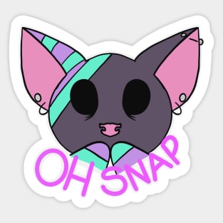 ZCP Oh Snap Cat, Zombie Cheshire Productions Emote Sticker